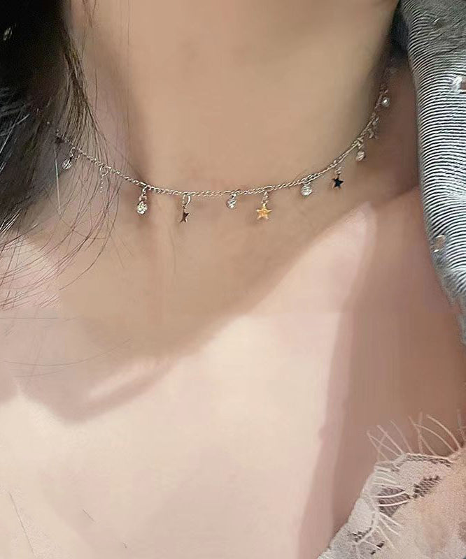 Silk Zircon Star Princess Necklace