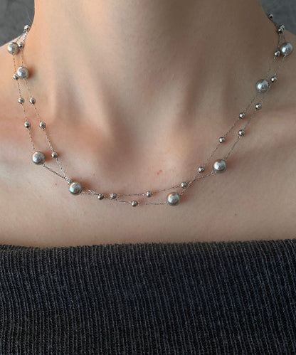 Boutique Grey Starry Sky Baroque Pearl Necklace