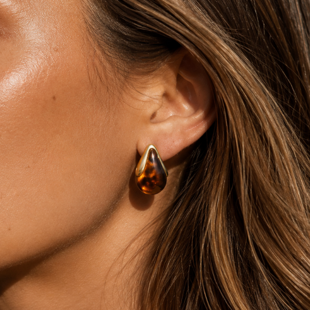 Tortoise Petra Earrings