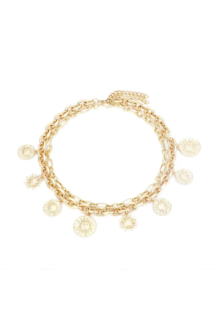 Catalina Golden Sun Necklace