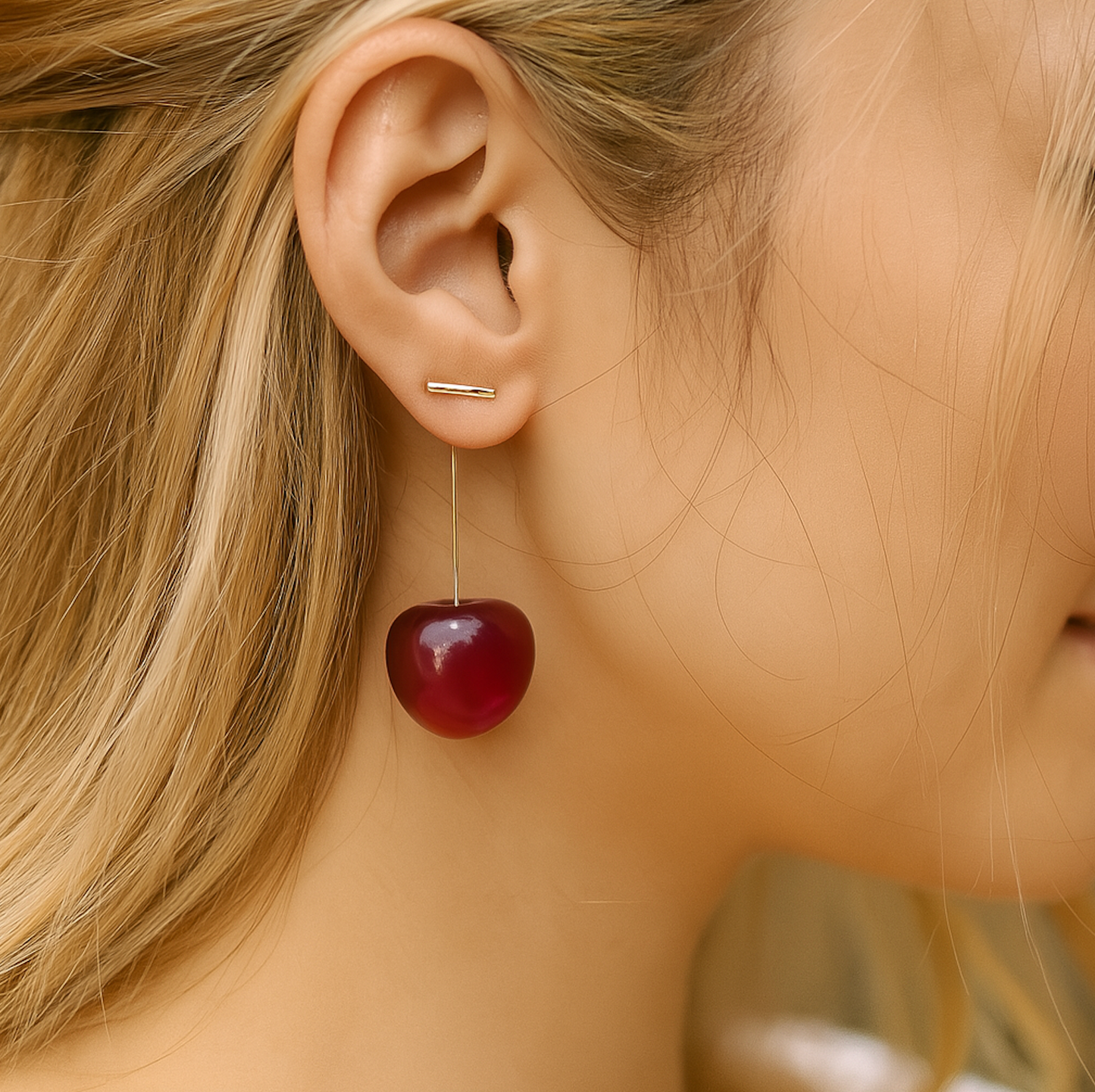 Cherry Drop Earrings