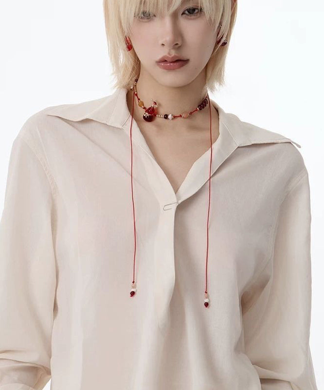 Red String Reinforced Glass Calabash Pendant Necklace