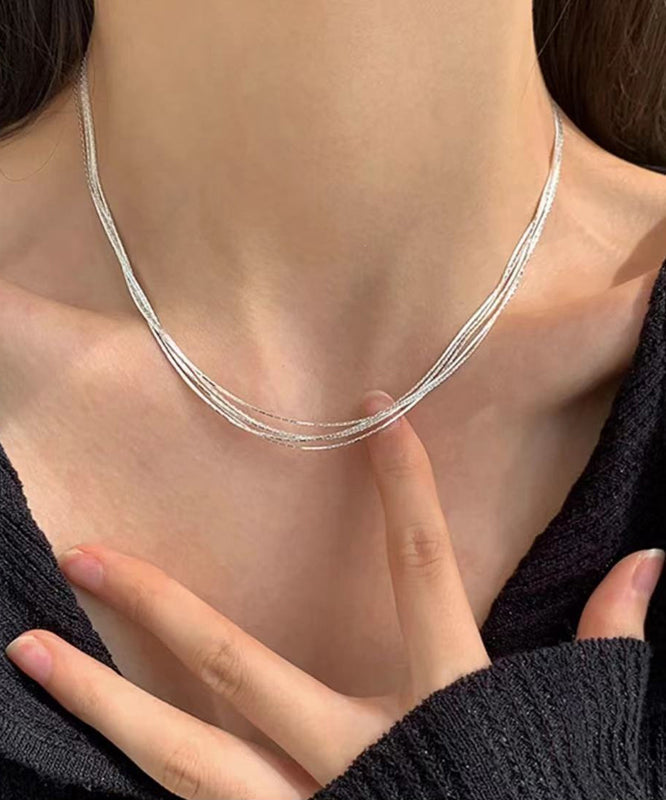 Sterling Silver Layered Necklace