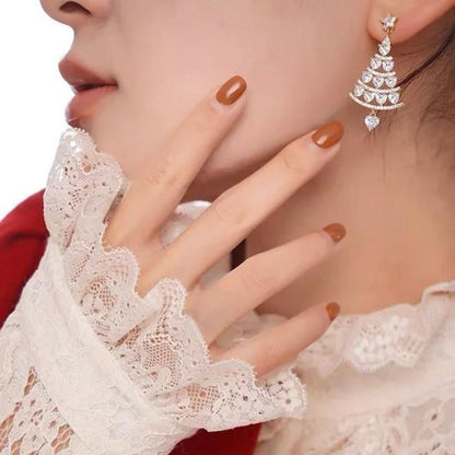 Christmas Sparkle Silver Earrings