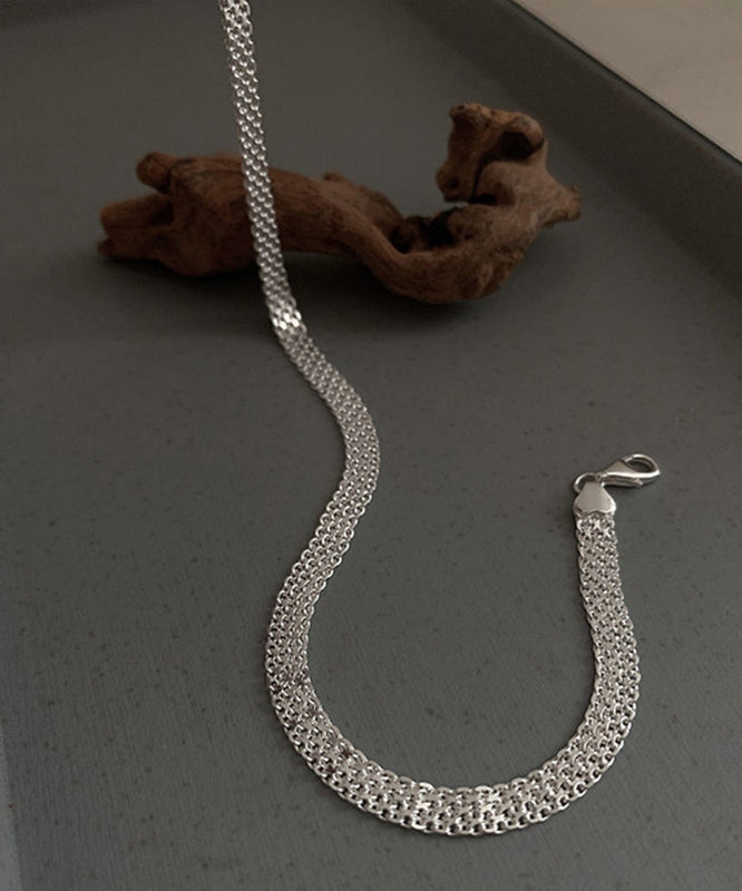 Classy Silk Stainless Steel Sequins Collar Necklace Mm082