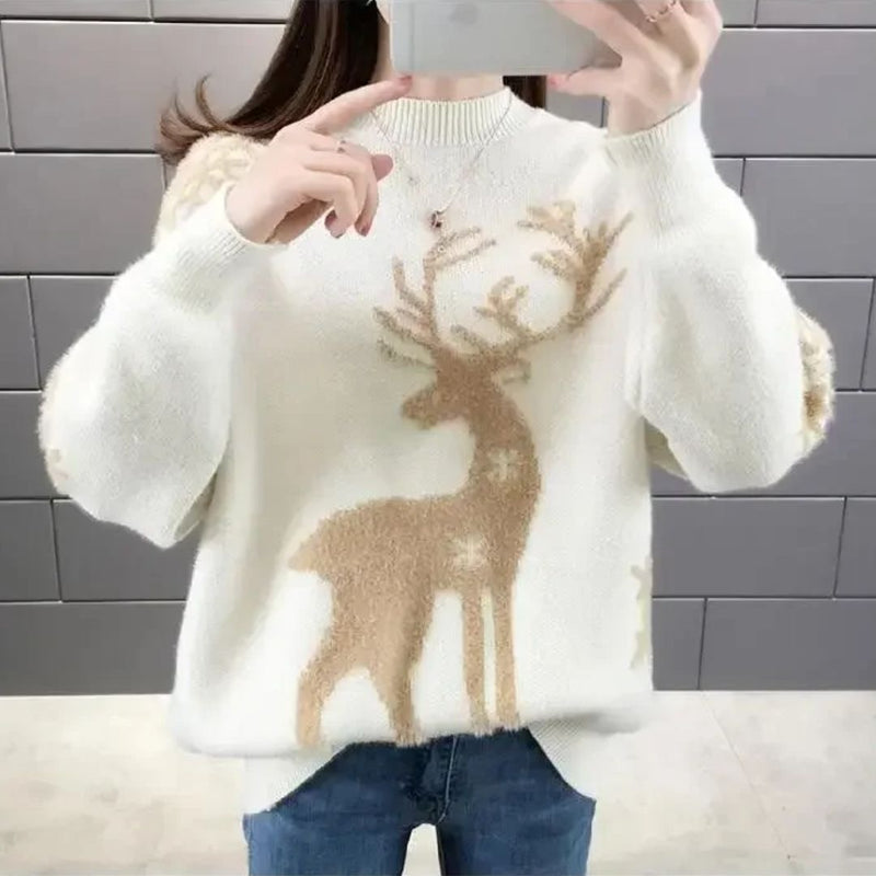 Christmas Sweater Reindeer Sweater for Winter