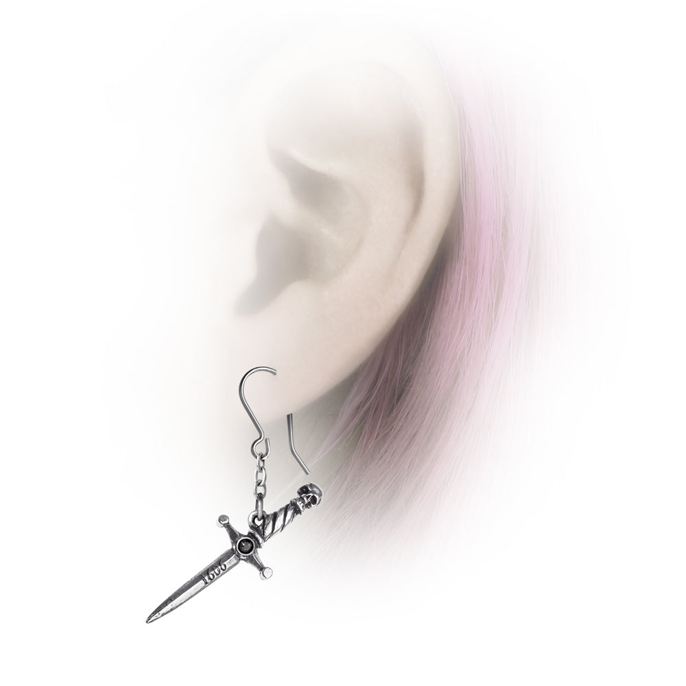 Hand of Macbeth Dagger Earrings by Alchemy Gothic