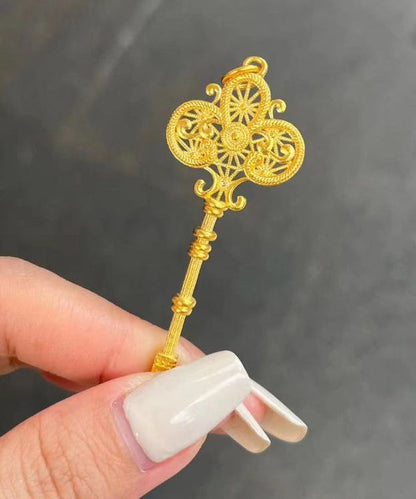 Gold Ancient Gold Key Pendant Necklace