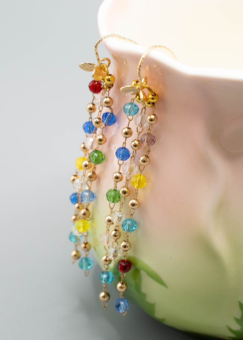 Tasseled Butterfly Acrylic Drop Earrings