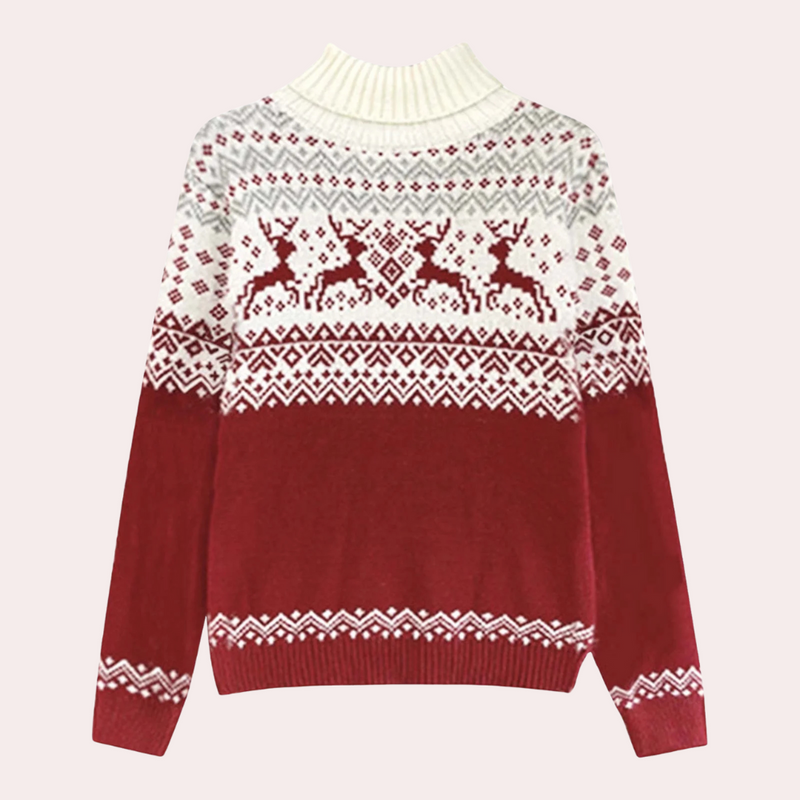 Fashionable Christmas Sweater for Women with Motif