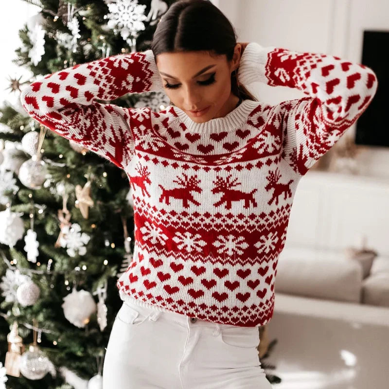 - Ugly Christmas Sweater - Classic Snowflake Motif