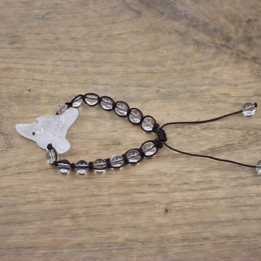 Natural Stone Wolf Beaded Bracelet