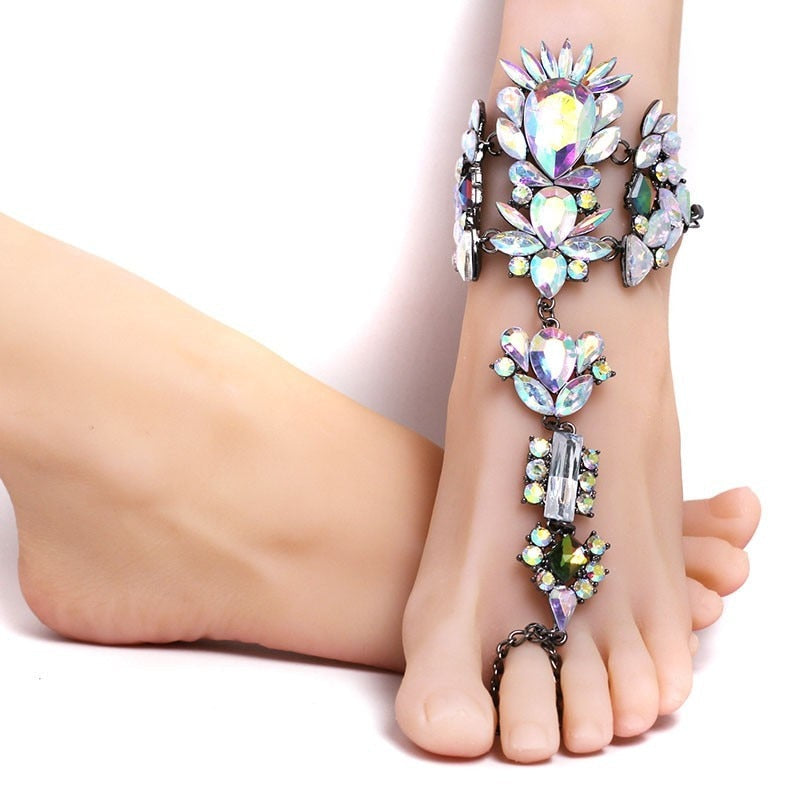 Rhinestone Crystal Anklet