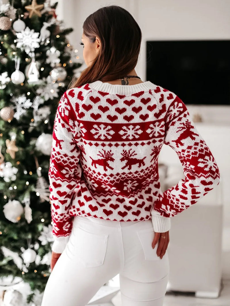 - Ugly Christmas Sweater - Classic Snowflake Motif