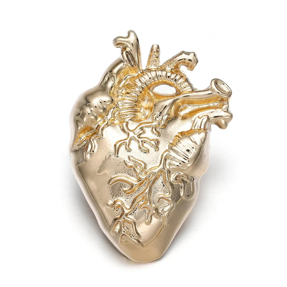 Anatomical Heart Brooch