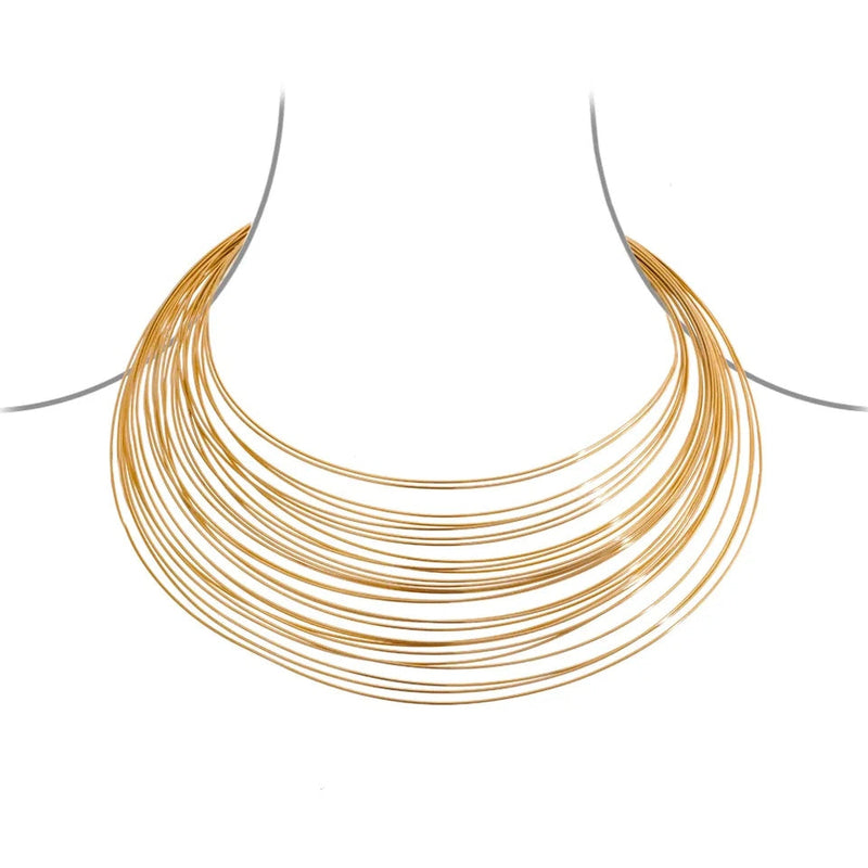 Multi Layered Goddess Necklace Collar