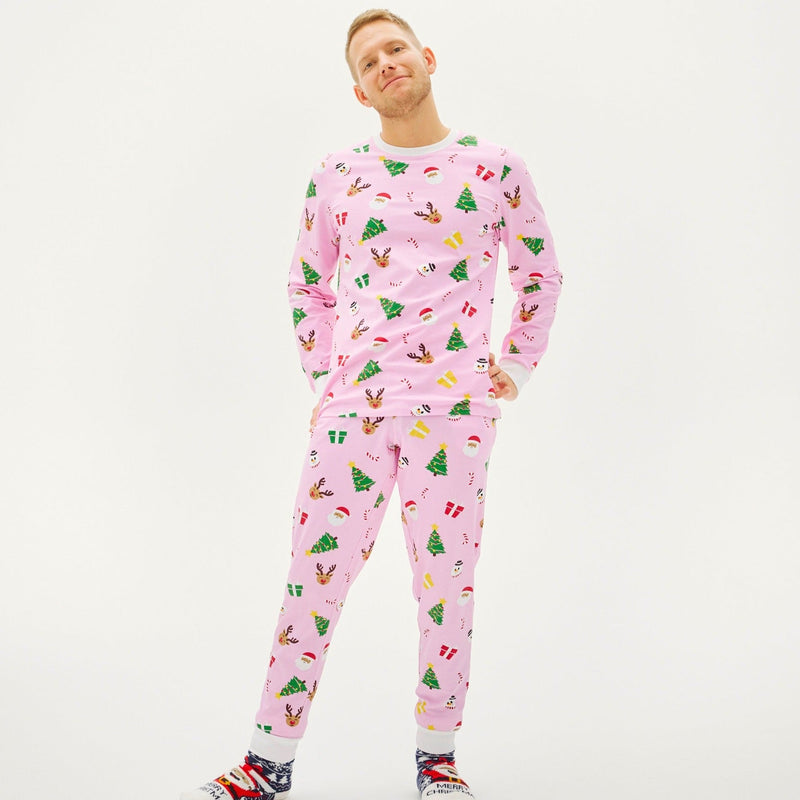 The Pink Christmas Pajamas for Men