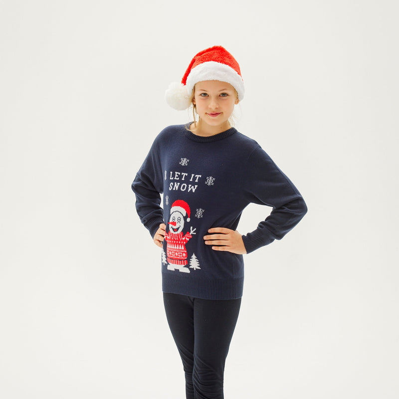Let It Snow Christmas Sweater Kids