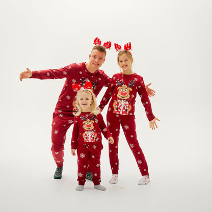 Rudolf's Sweet Christmas Pajamas Red Women's