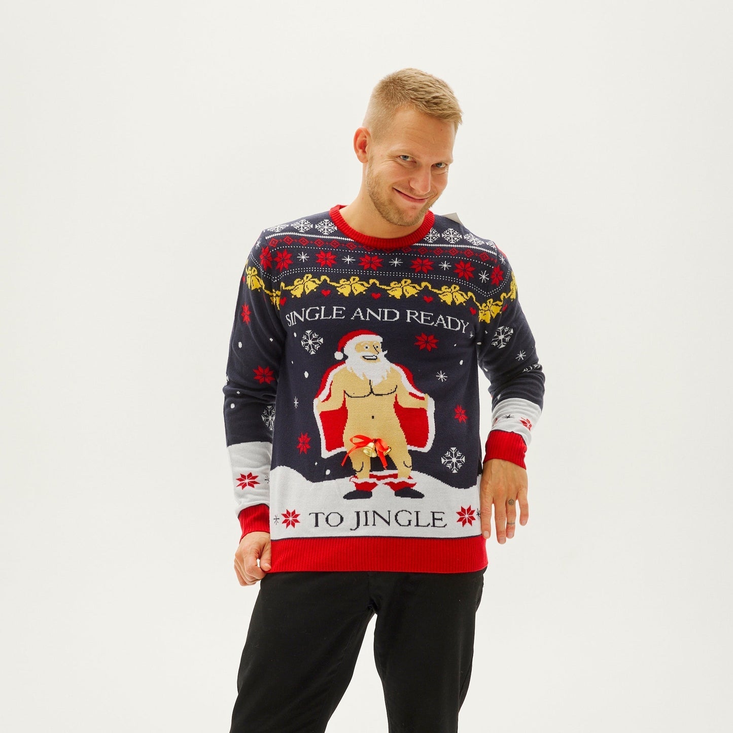 Single and Ready to Jingle Christmas Sweater for Men