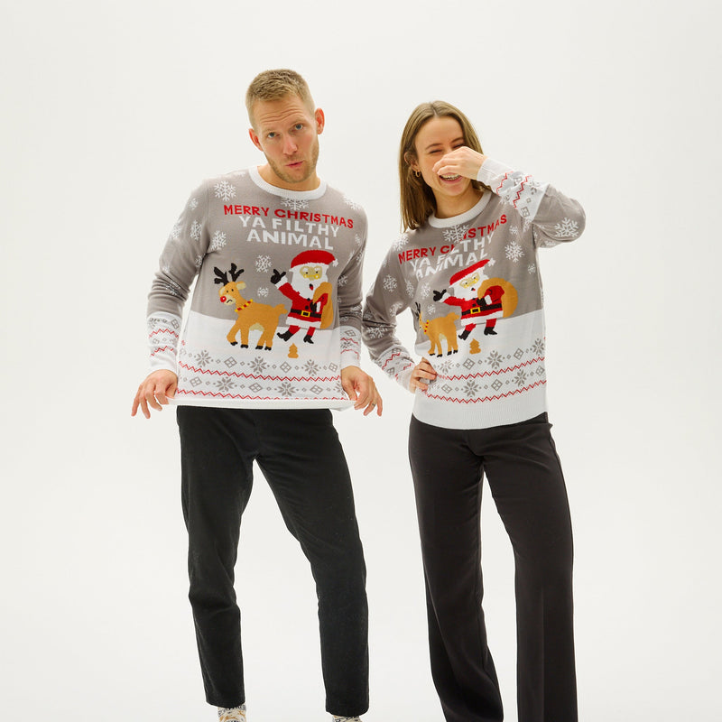 Ya Filthy Animal Christmas Sweater Men's