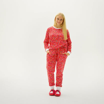 Crazy Christmas Pajamas Red Women's