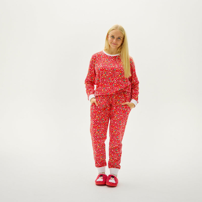 Crazy Christmas Pajamas Red Women's