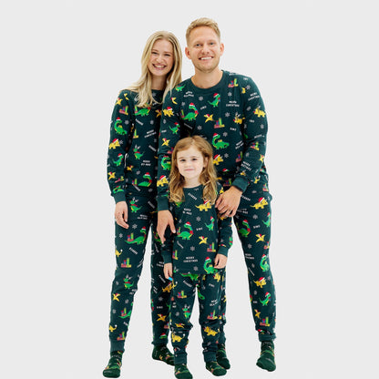 Dino Christmas Pajamas Men's