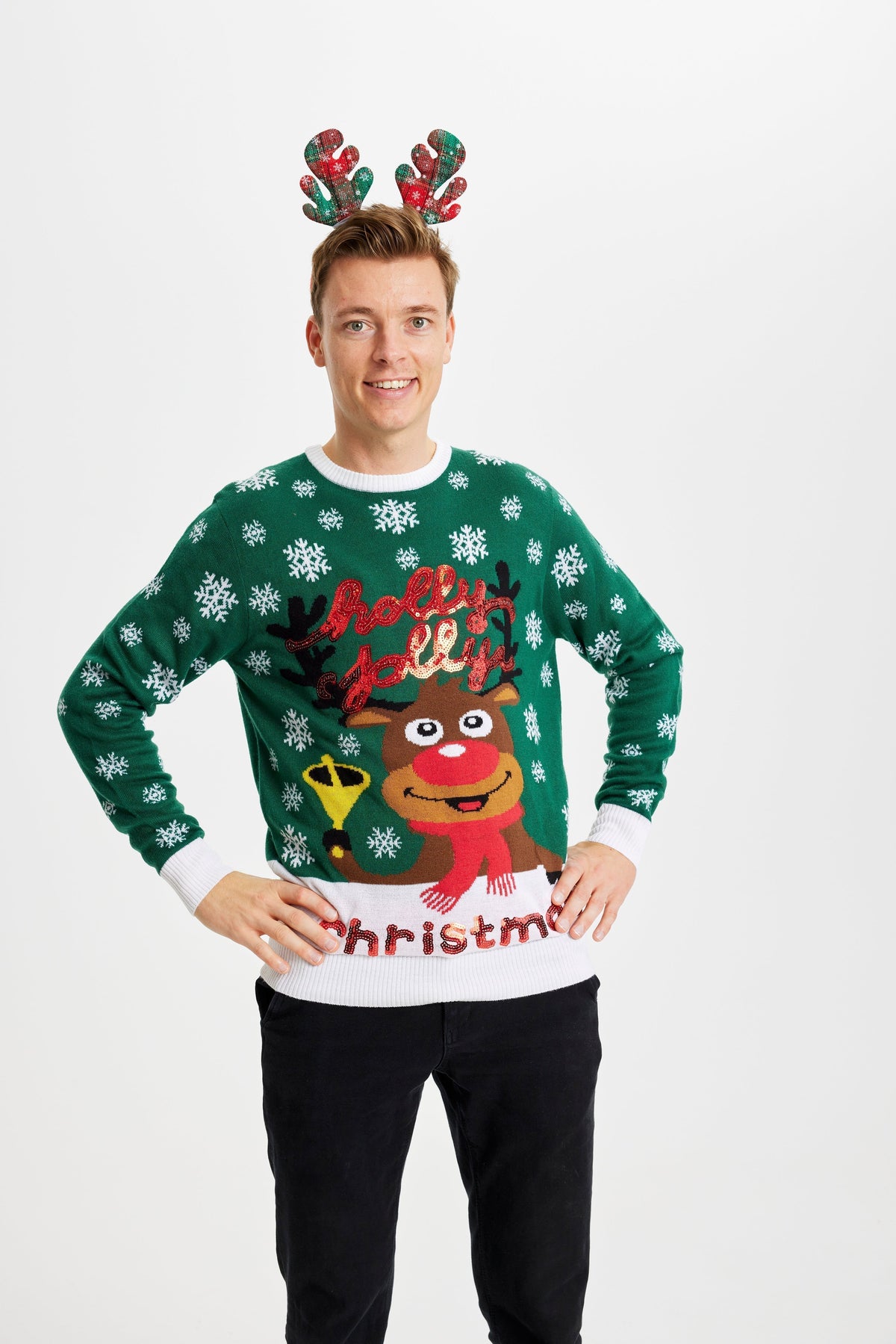 Holly Jolly Christmas Sweater Men's