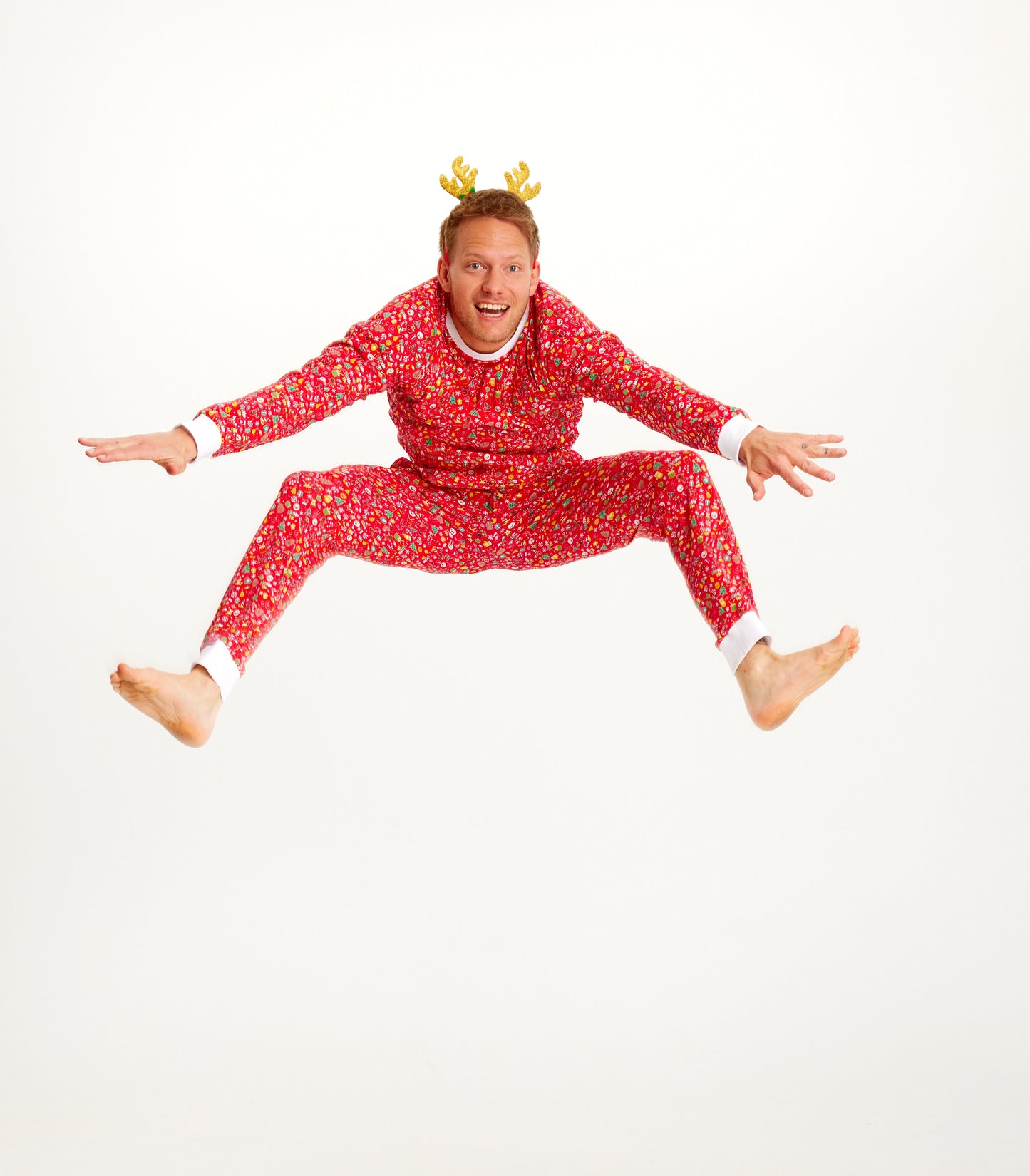 Crazy Christmas Pajamas Red Men's