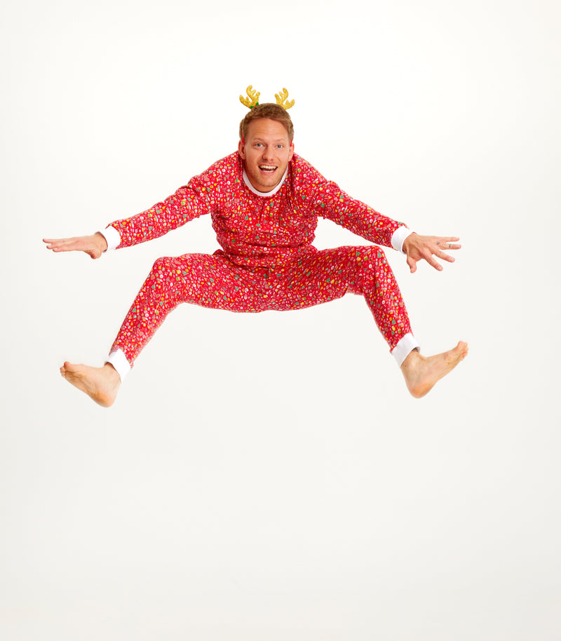 Crazy Christmas Pajamas Red Men's