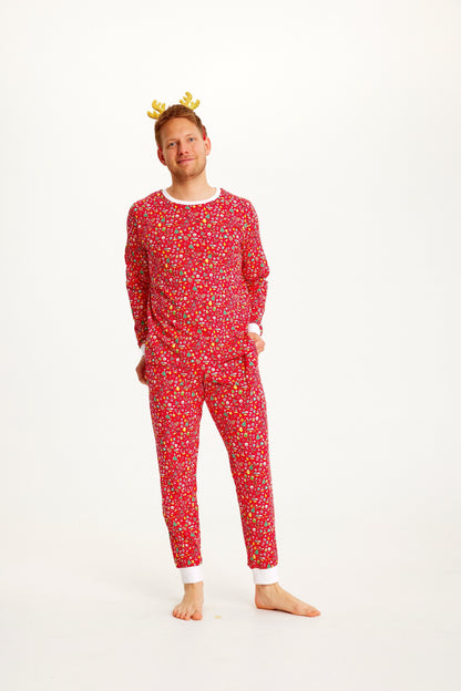 Crazy Christmas Pajamas Red Men's