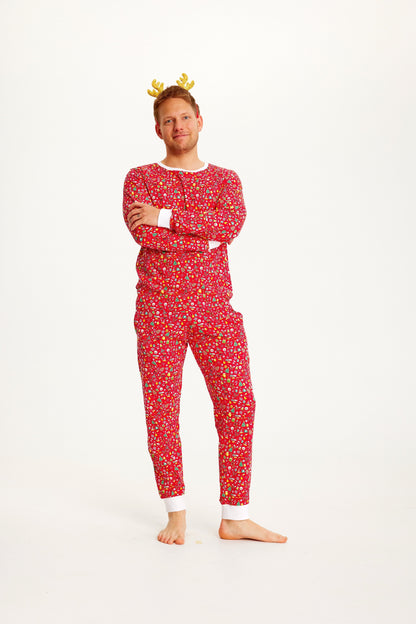 Crazy Christmas Pajamas Red Men's