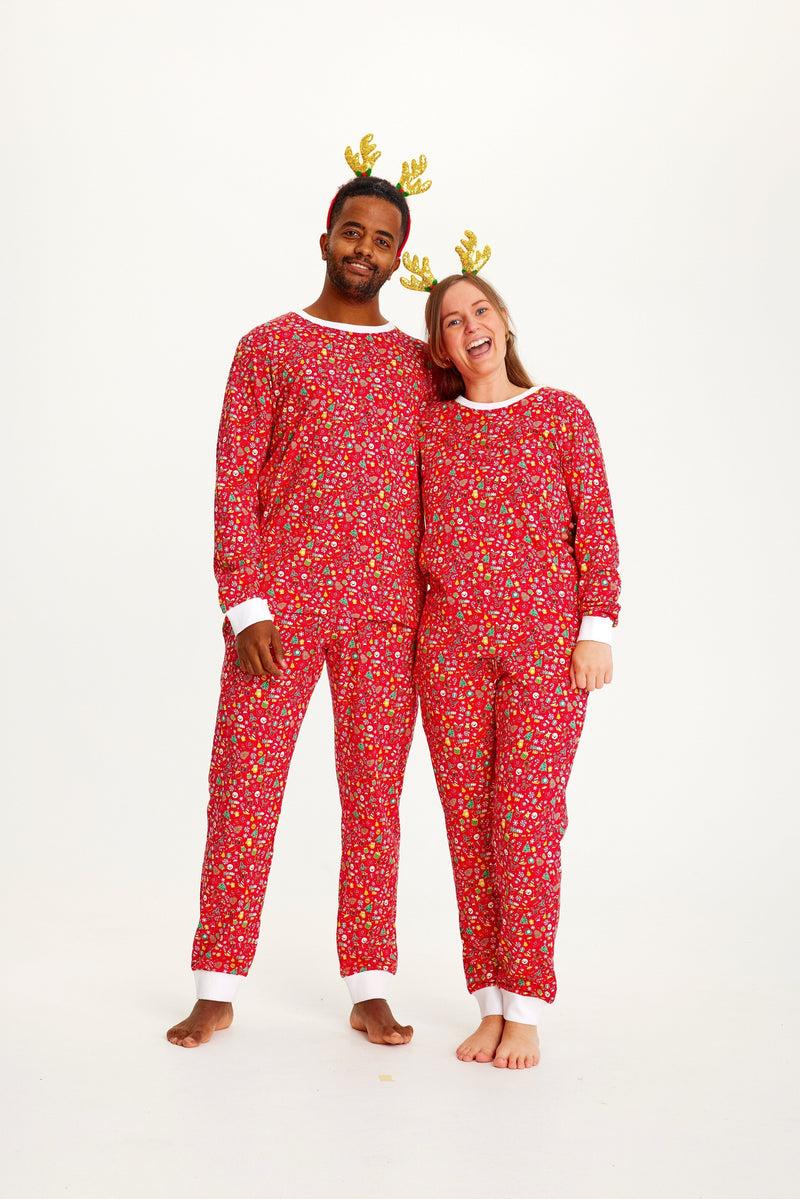 Crazy Christmas Pajamas Red Women's