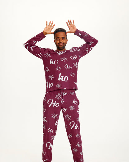 HO HO HO Christmas Pajamas Men's