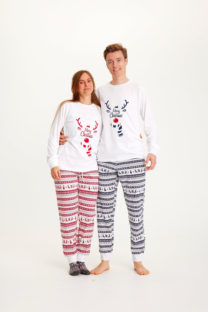 Cute Christmas Pajamas Blue Men's