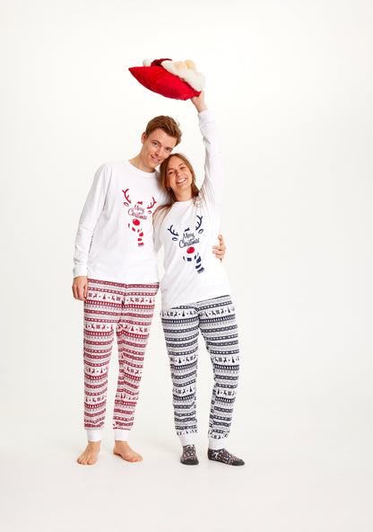 Cute Christmas Pajamas Red Men's