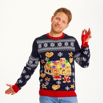 The Gingerbread Christmas Sweater Men's