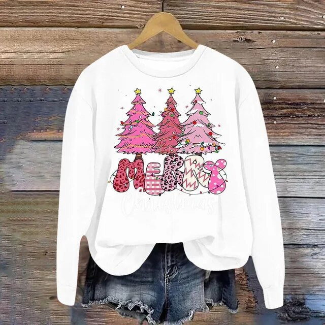Festive and Stylish Sweater with Christmas Motifs