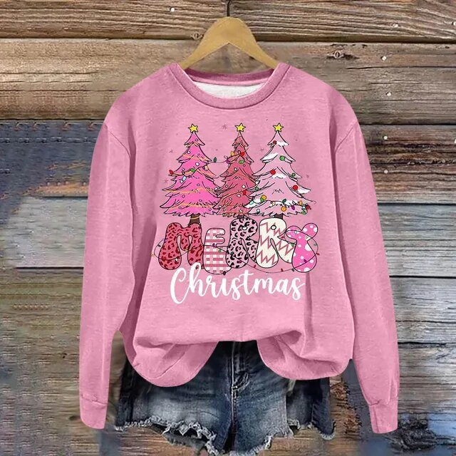 Festive and Stylish Sweater with Christmas Motifs
