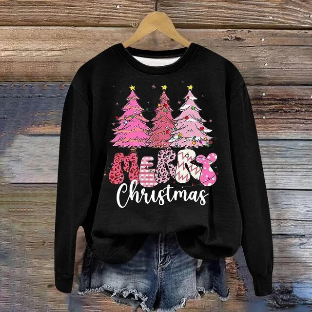 Festive and Stylish Sweater with Christmas Motifs
