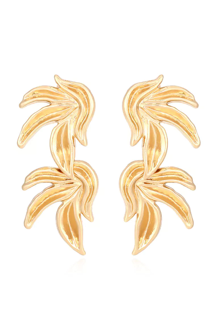 Lia Gold Leaves Earrings