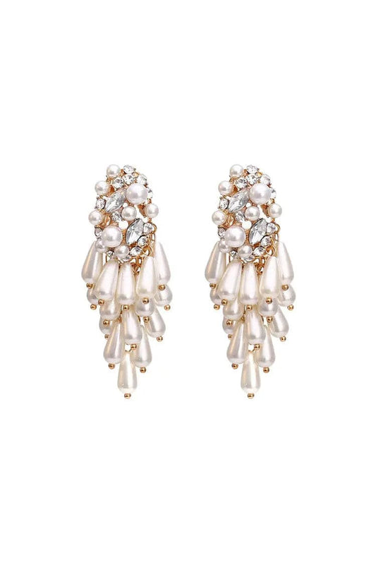 Mary Pearl Tassel Earrings