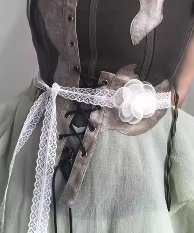 Modern White Lace Hollow Out Necklace Ya006
