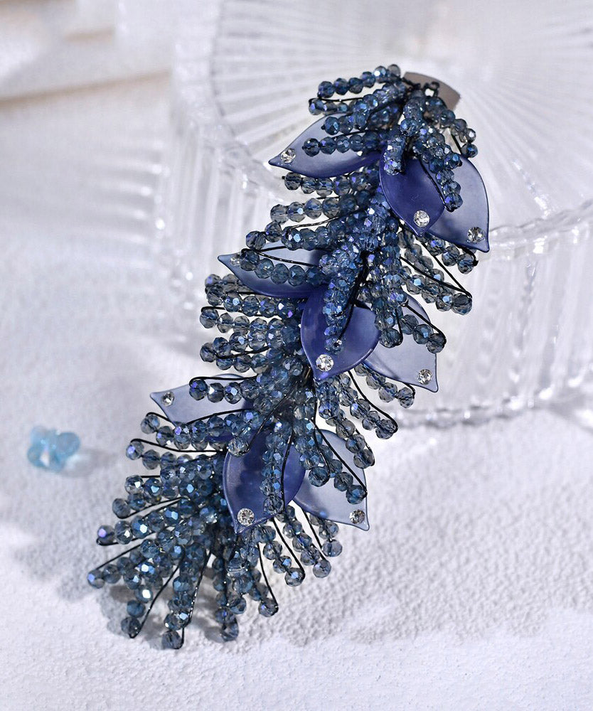 Novelty Royal Blue Alloy Crystal Zircon Hairpin