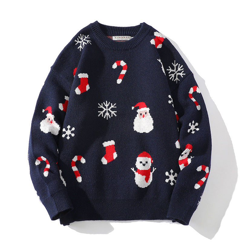 Women's Festive Christmas Sweater with Textured Pattern