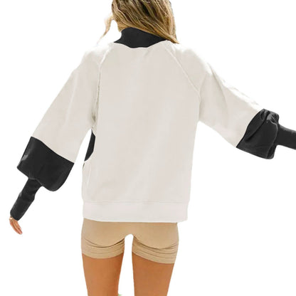 Women's Sweatshirt with Festive Glitter Motif