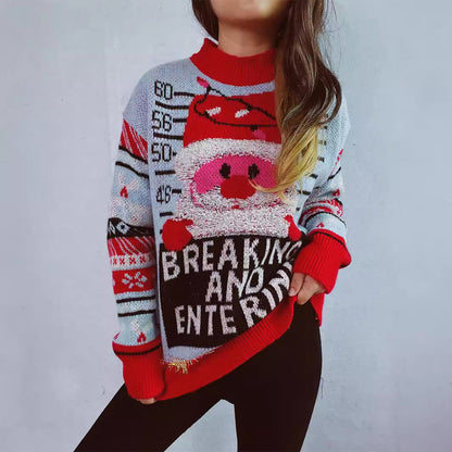 Women's Christmas Sweater with Festive Motif and High-Quality Materials R&B