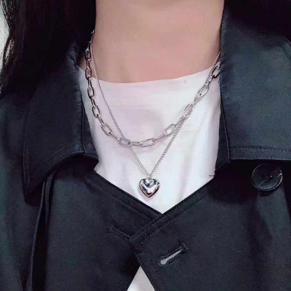 Yetzali Layered Heart Necklace