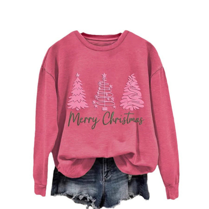 Women's Cozy Christmas Sweatshirt with Festive Print